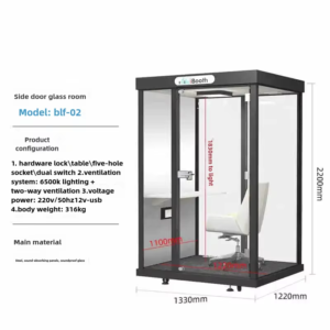 キャスター付き移動式オフィスポッド レイアウト変更も自由自在