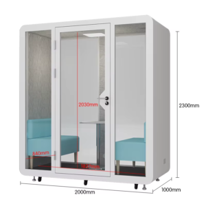鳥取市の砂丘で風が吹くオフィスにあるオフィス用ポッド価格は、砂の一粒一粒が音を吸収するように、緻密に計算された吸音材が静寂を作り出します。