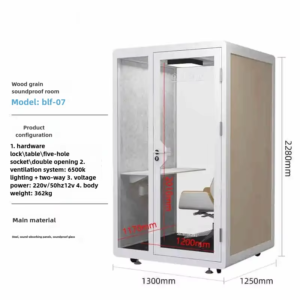 24時間換気システム搭載 クリーンな空気のミーティングブース