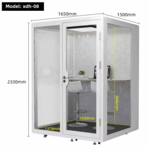 4人用会議ブース オフィス内ミーティングルーム 防音ガラス