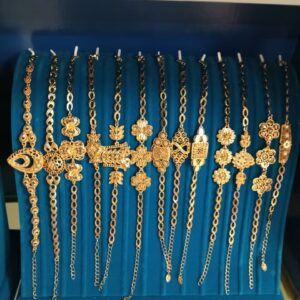 Saudi Arabia Luxury Wedding Jewelry Set 18K Gold Plated Necklace Earrings Bracelet Ring Set African