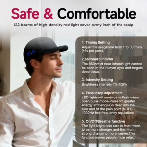China Factory Wholesale Model E57-2 Red Light Therapy Cap: Private Label Hair Growth & Scalp Wellness Device Supplier