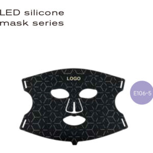 B2B LED Silicone Facial Mask Manufacturer E106-5 | Wholesale OEM ODM 108 LED Light Therapy Skincare Device Supplier